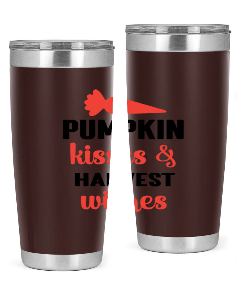Pumpkin kisses harvest wishes 524#- fall- Tumbler