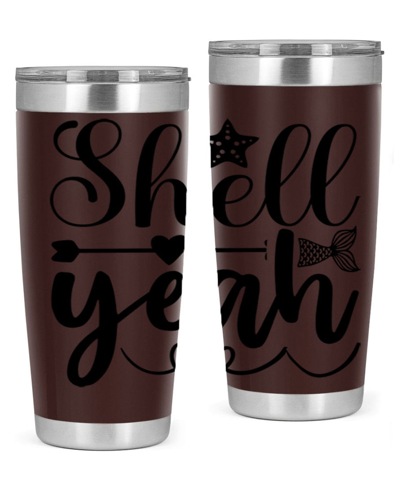 Shell Yeah 593#- mermaid- Tumbler