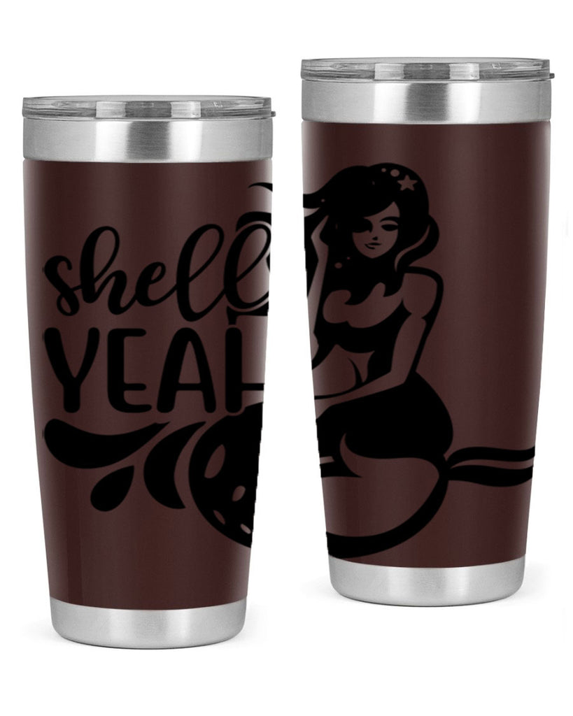 Shell yeah 596#- mermaid- Tumbler