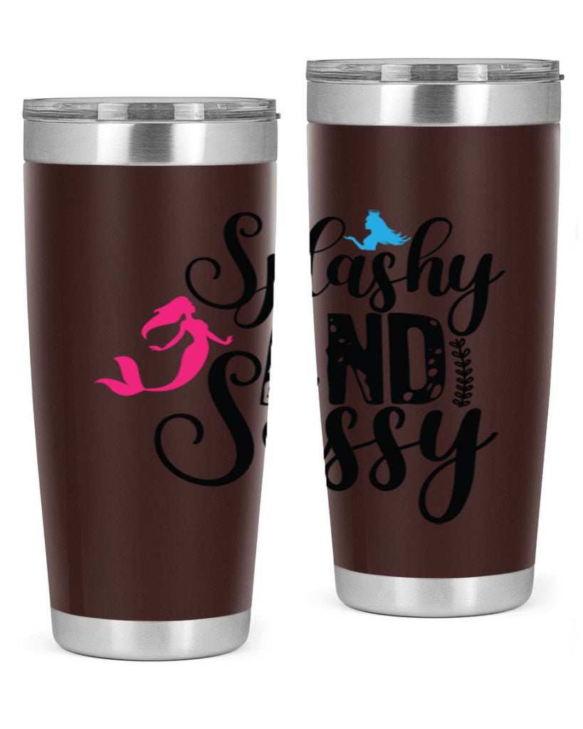 Splashy and Sassy 624#- mermaid- Tumbler