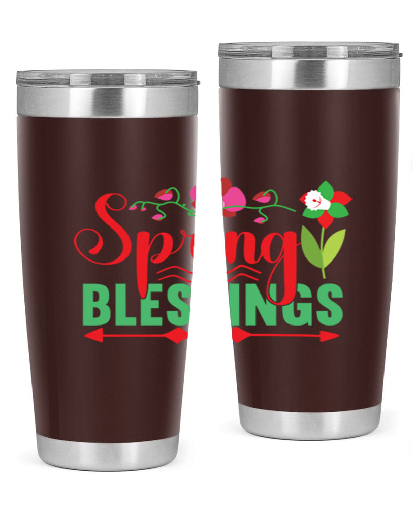 Spring Blessings 418#- spring- Tumbler