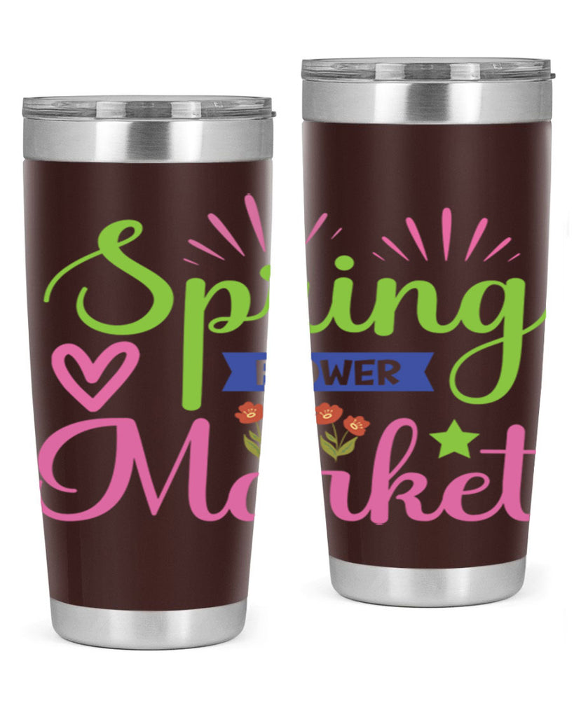 Spring Flower Market  487#- spring- Tumbler