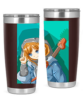 Swag and cute girl with a guitar 50#- anime- Tumbler