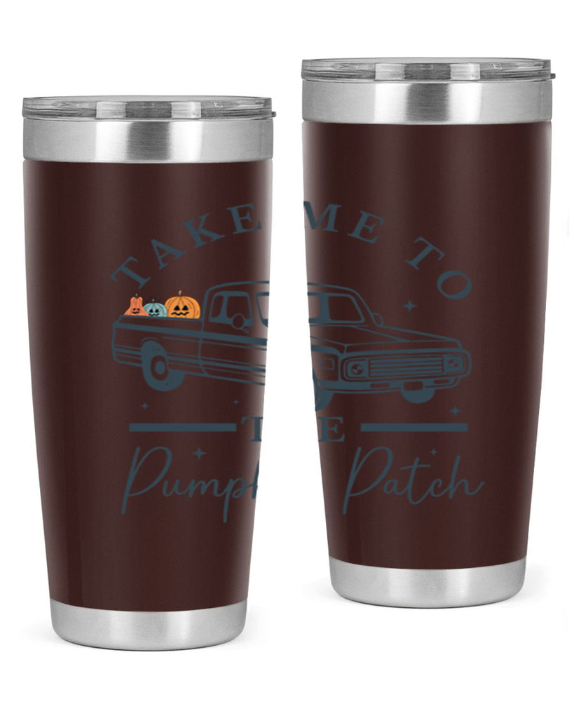 Take Me To The Pumpkin Patch 593#- fall- Tumbler