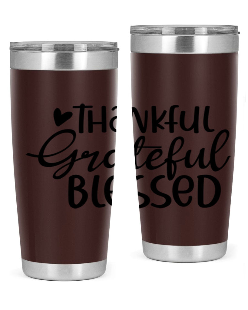 Thankful Grateful Blessed 605#- fall- Tumbler