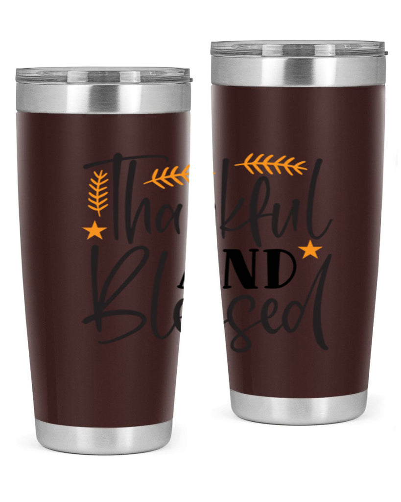 Thankfulandblessed 608#- fall- Tumbler