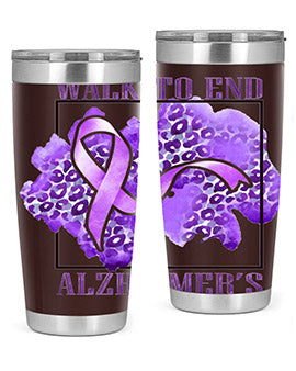 Walk o End AlzheimerS Purple Ribbon 220#- alzheimers- Tumbler