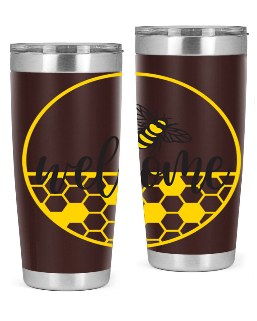 Welcome Bee and hive567#- spring- Tumbler