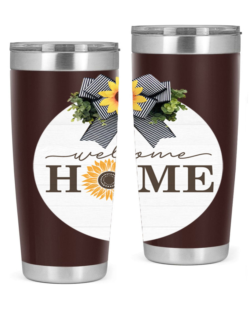 Welcome Home sunflower Mockup572#- spring- Tumbler