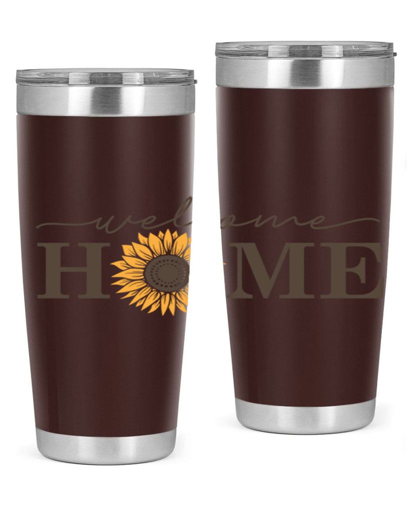 Welcome Home sunflower573#- spring- Tumbler