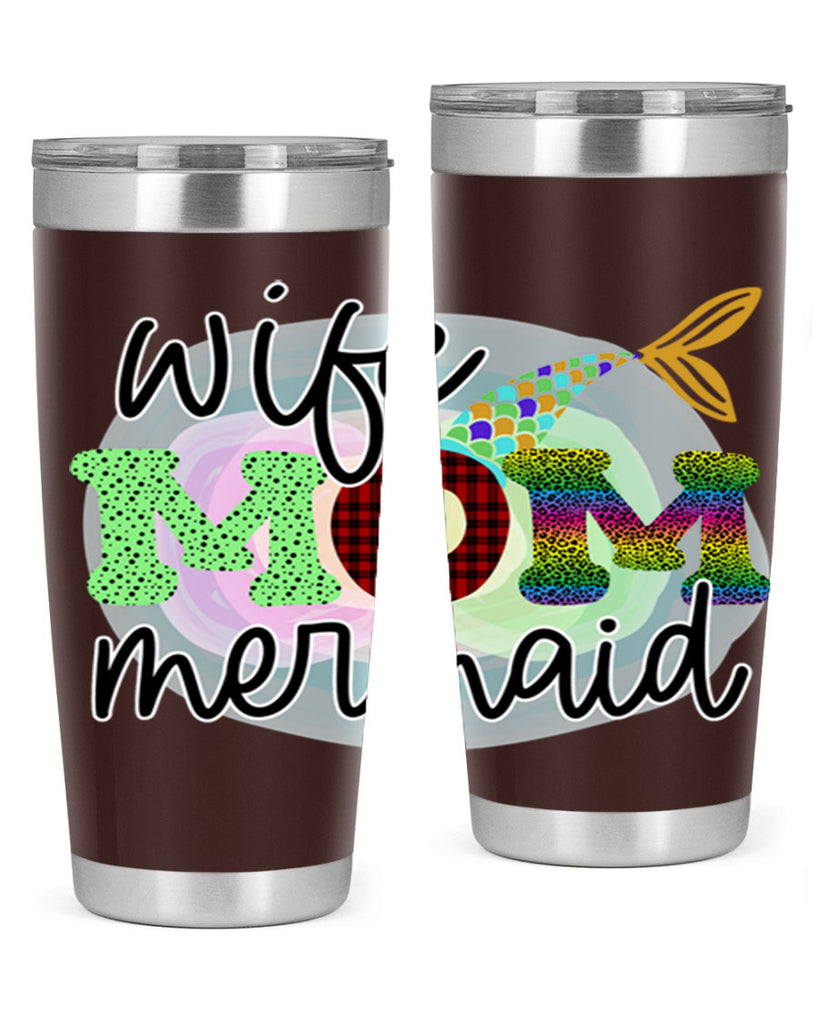 Wife Mom Mermaid 674#- mermaid- Tumbler