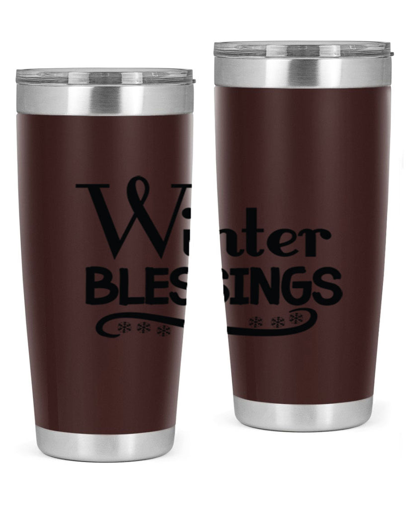 Winter Blessings 493#- winter- Tumbler