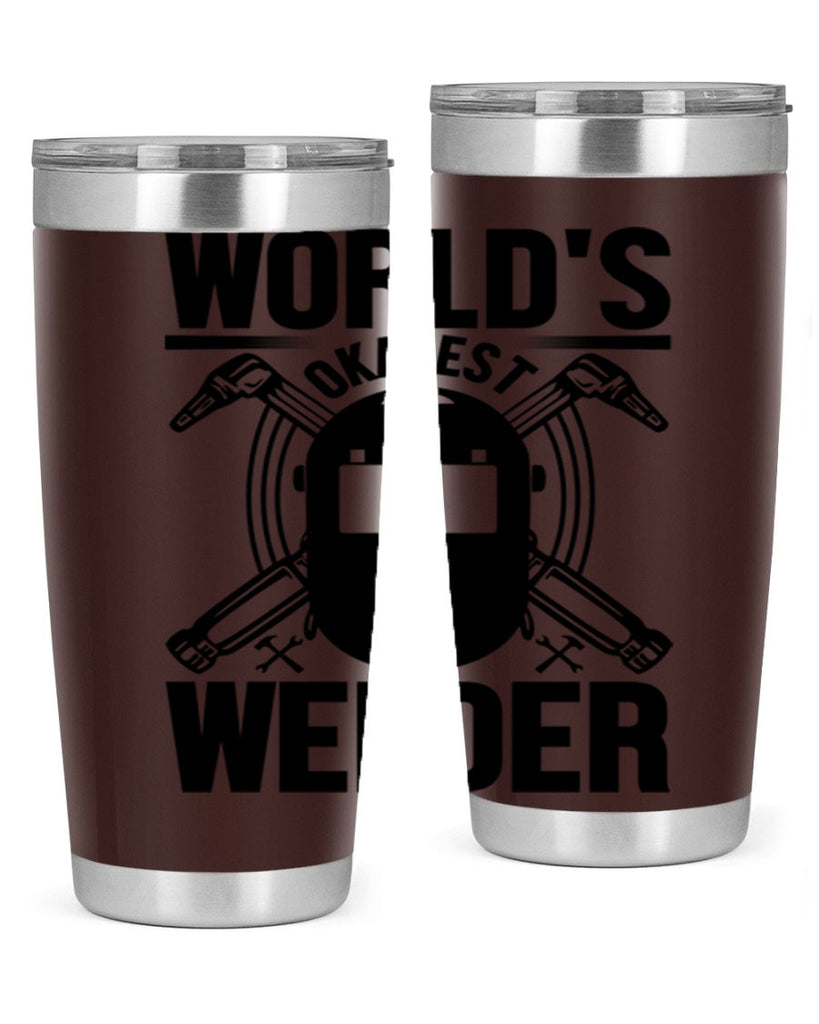 Worlds okayest Style 1#- welder- tumbler