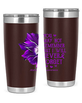 You may not remember but I will never forget alzheimer 223#- alzheimers- Tumbler