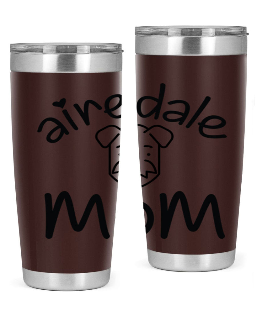 airedale mom 224#- mom- Tumbler