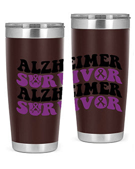 alzheimer survivor 9#- alzheimers- Tumbler