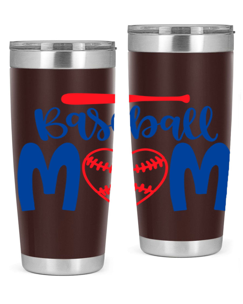 baseball mom 278#- mom- Tumbler