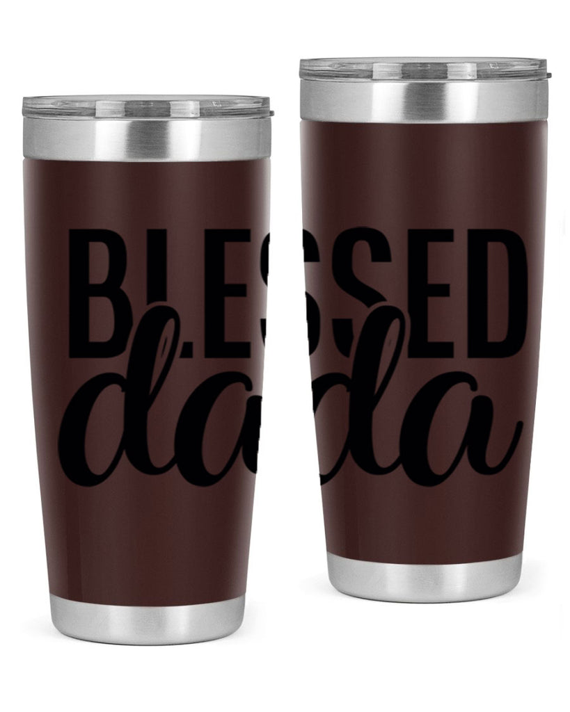 blessed dada 34#- dad- Tumbler