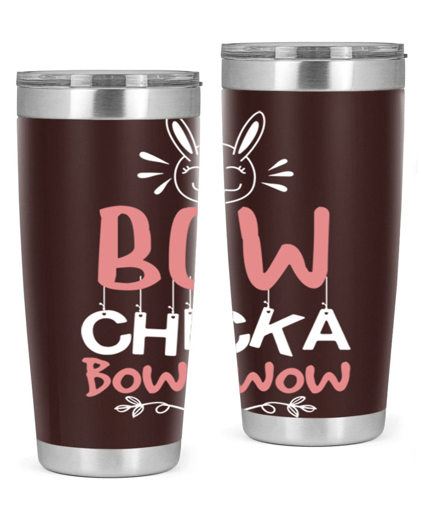 bow chicka bow wow 100#- easter- Tumbler