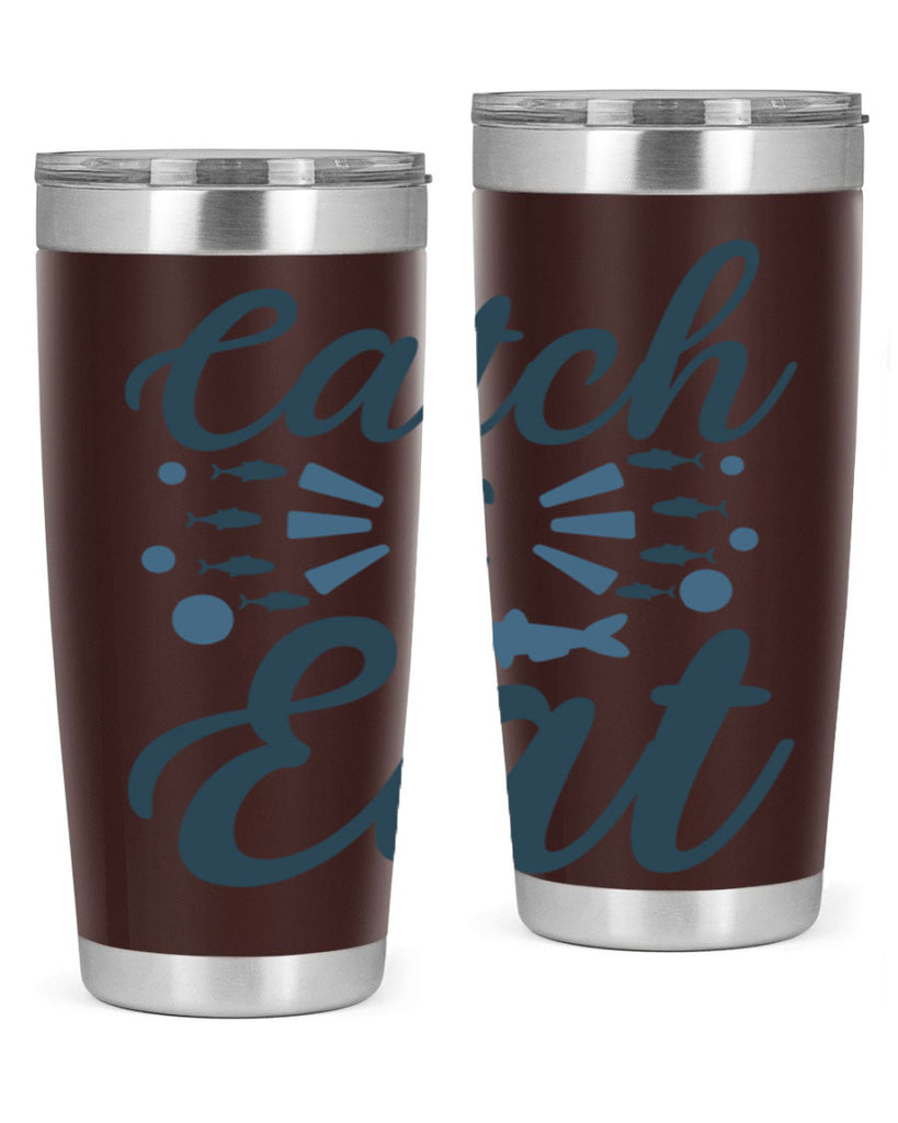 catch eat 173#- fishing- Tumbler