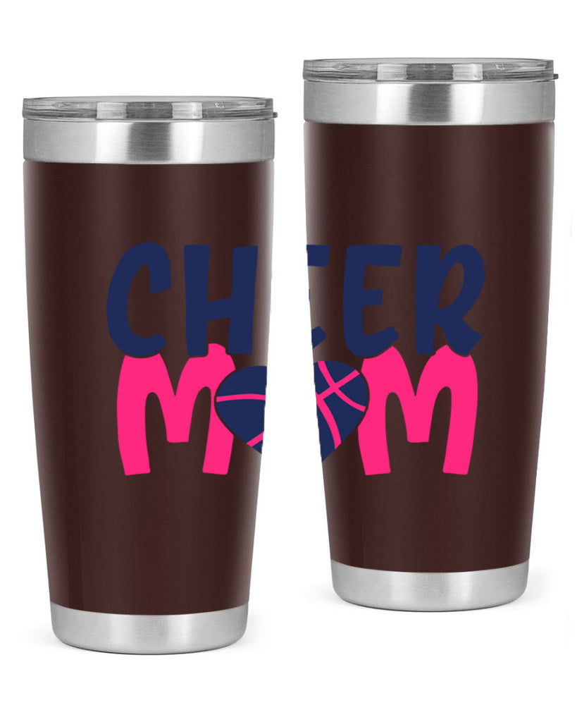 cheer mom 1746#- cheer- Tumbler