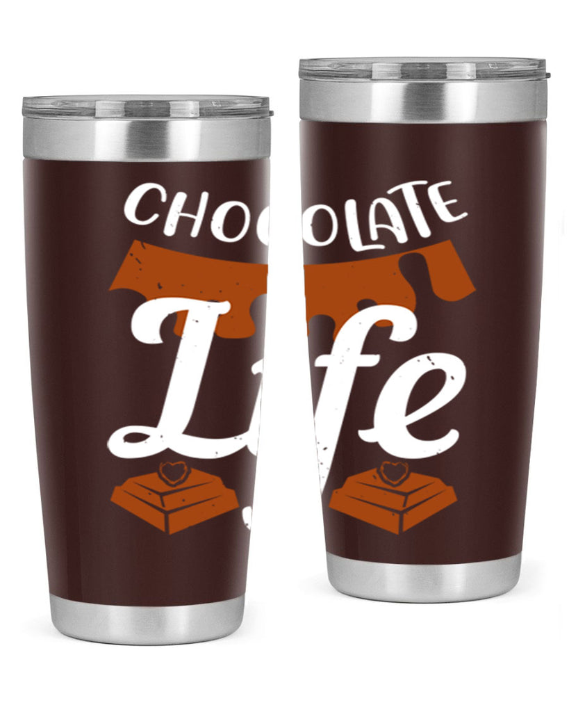 chocolate life 45#- chocolate- Tumbler