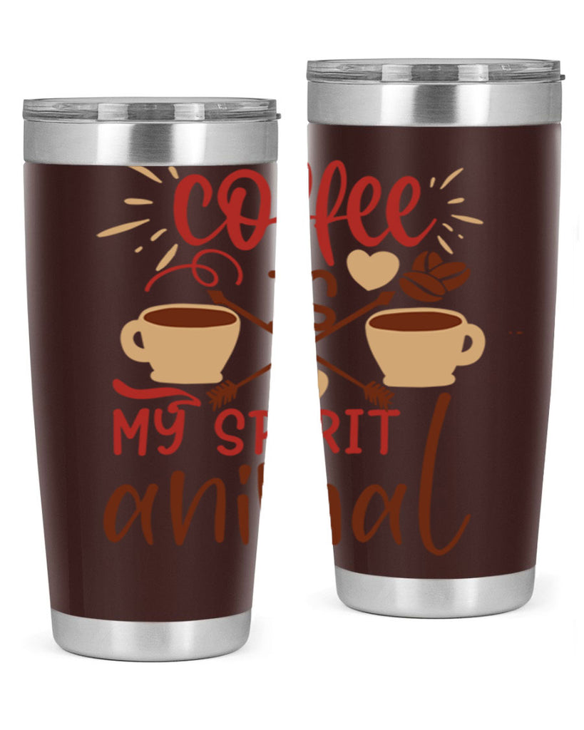 coffee is my spirit animal 217#- coffee- Tumbler