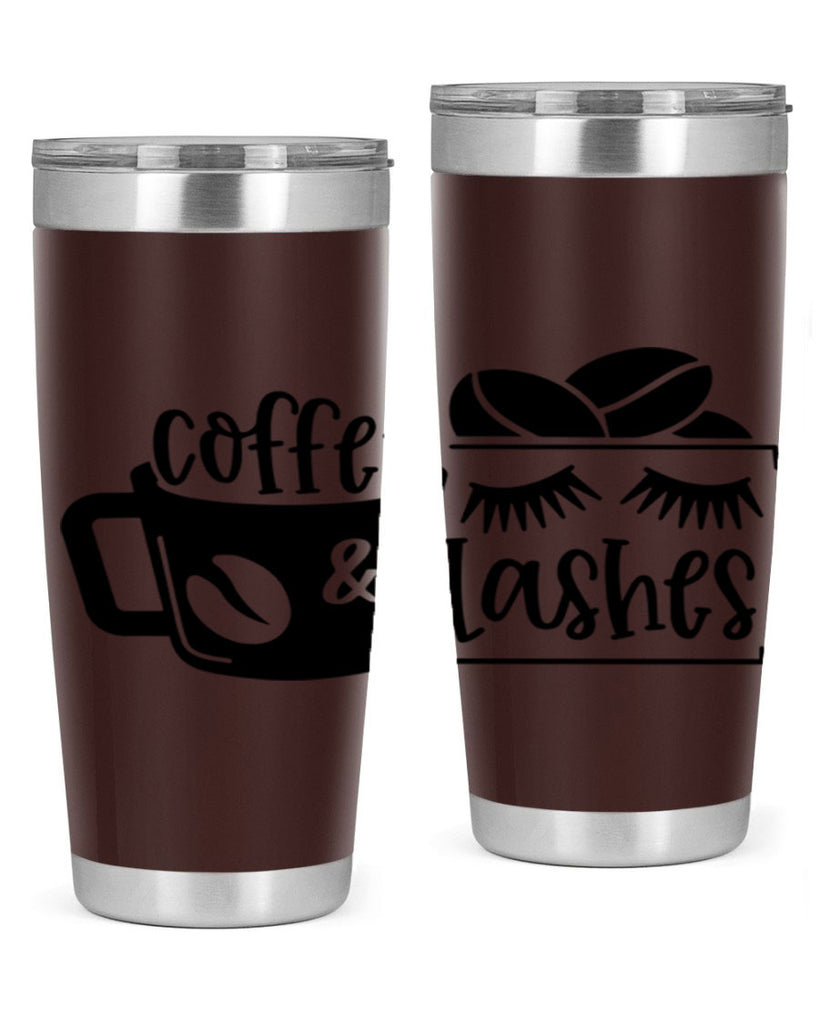 coffee lashes 176#- coffee- Tumbler