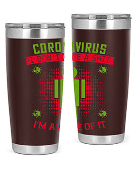 coronavirus i dont give a shit im aware of it Style 3#- corona virus- Cotton Tank