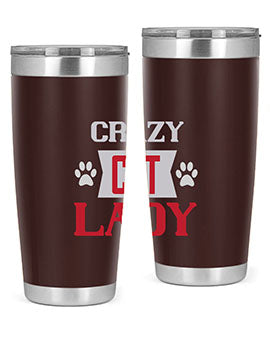 crazy cat lady Style 44#- cat- Tumbler