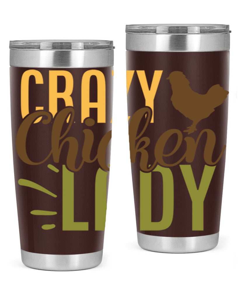 crazy chicken lady 18#- farming and gardening- Tumbler