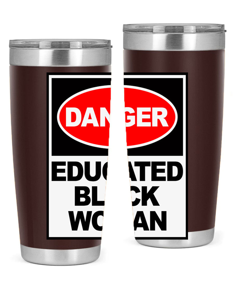 danger educated black  woman 176#- black words phrases- Cotton Tank