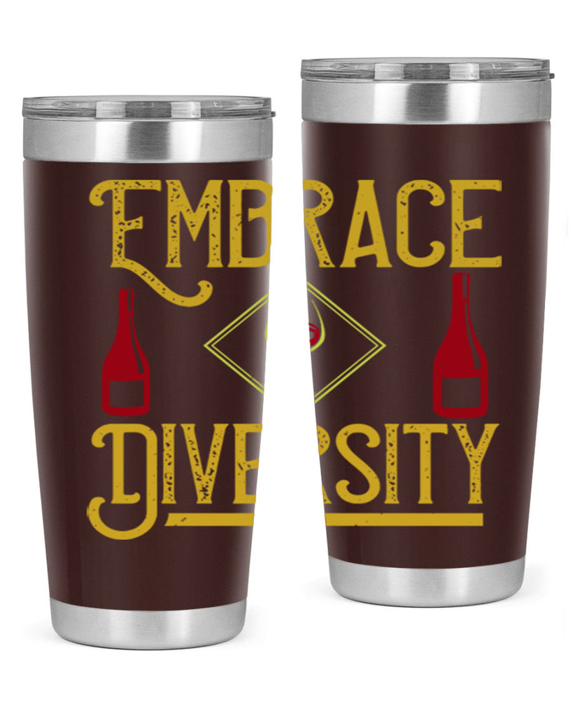 embrace diversity 218#- wine- Tumbler