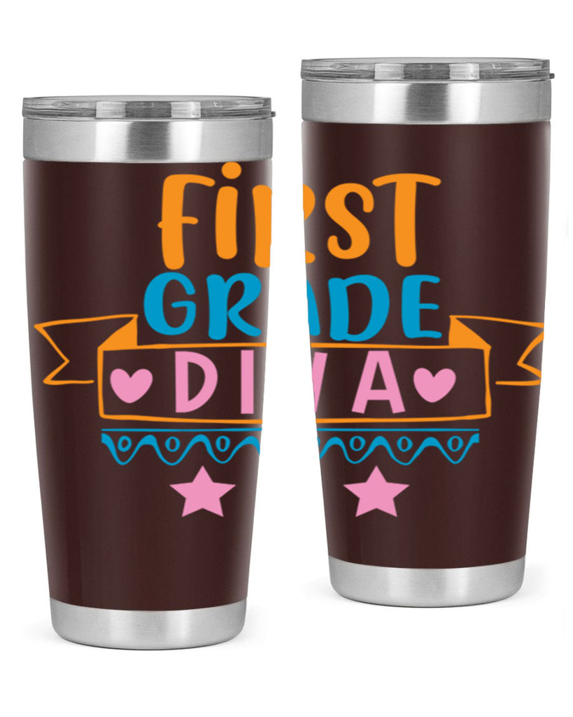 first grade diva 23#- 1st grade- Tumbler