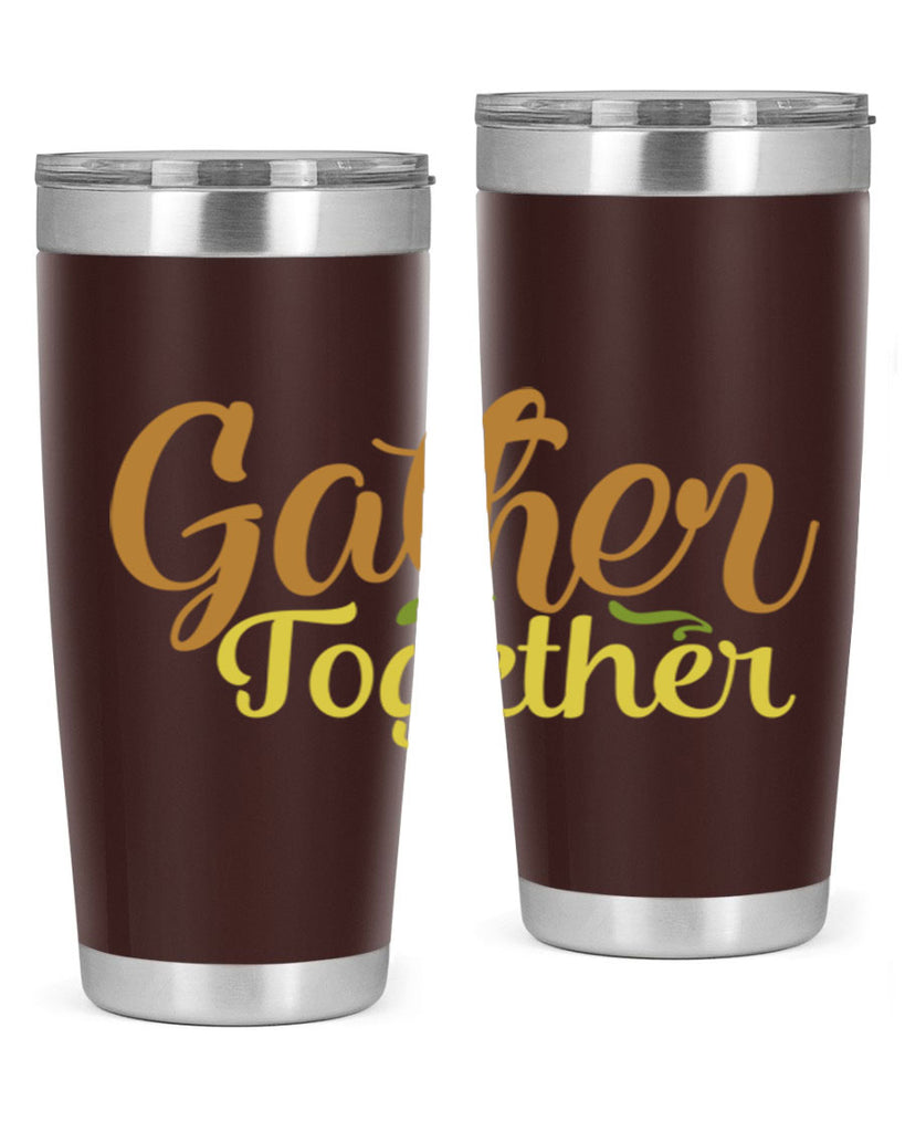 gather together 61#- thanksgiving- Tumbler