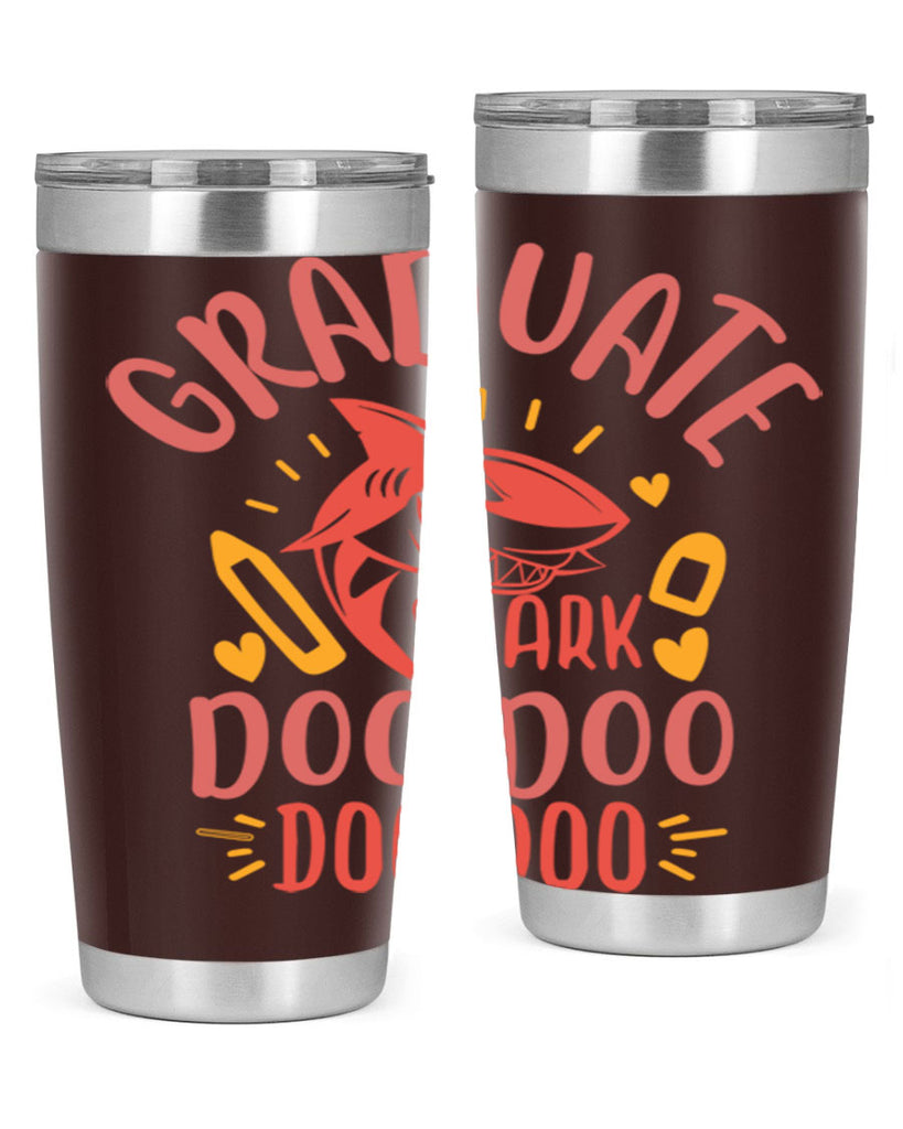 graduate shark doo doo doo doo 1#- graduation- Tumbler