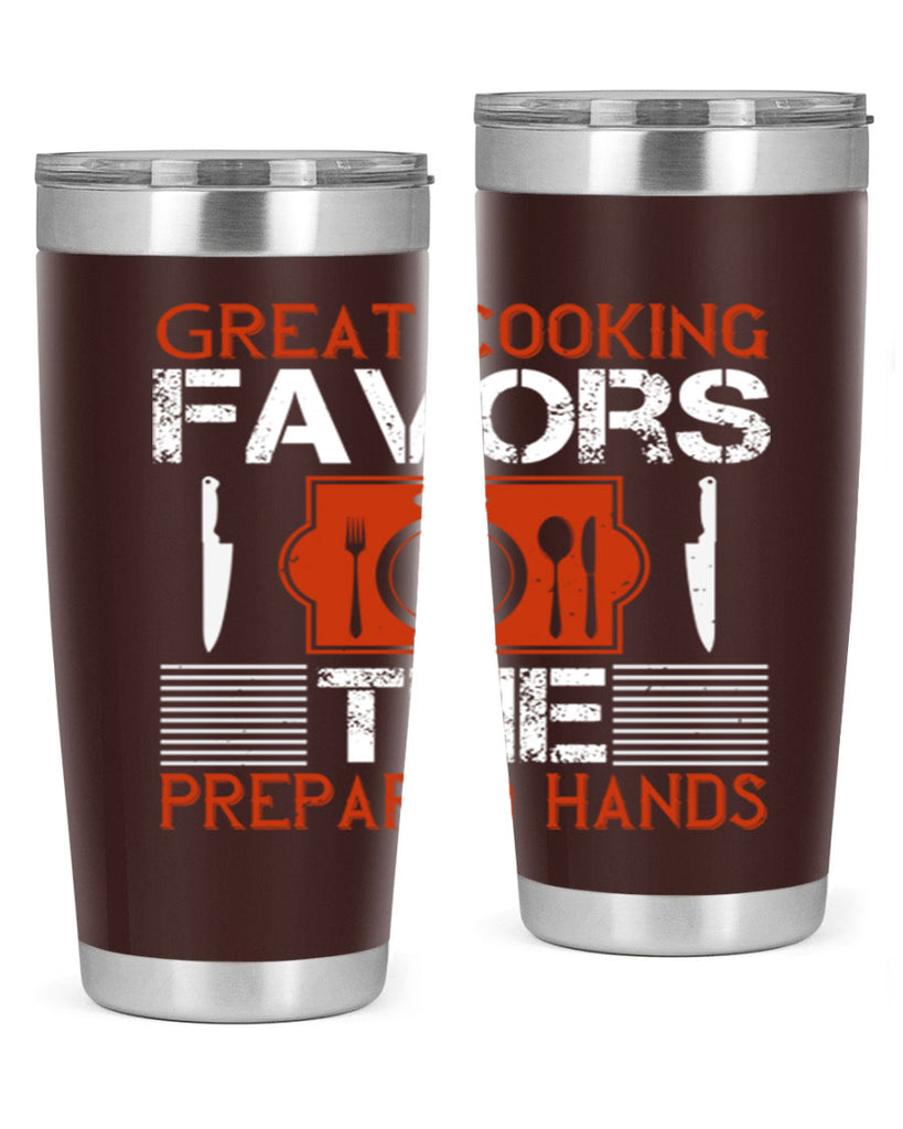 great cooking favors the prepared hands 37#- cooking- Tumbler