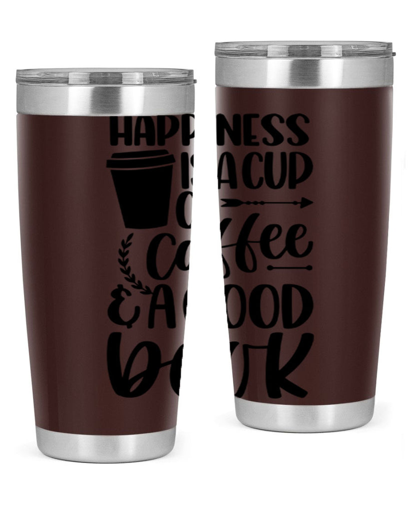 happiness is a cup of coffee 39#- reading- Tumbler