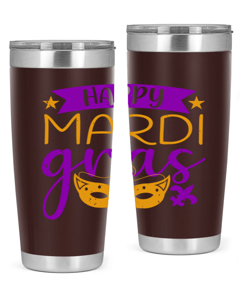 happy mardi gras 70#- mardi gras- Tumbler