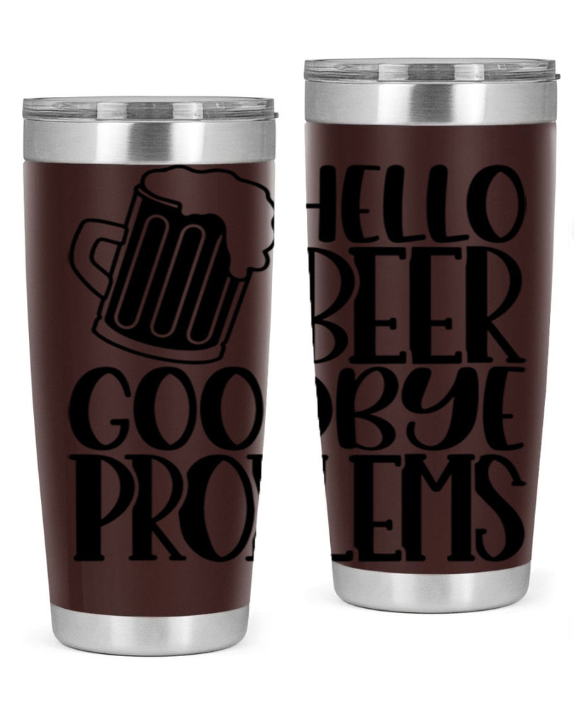 hello beer goodbye problems 36#- beer- Tumbler