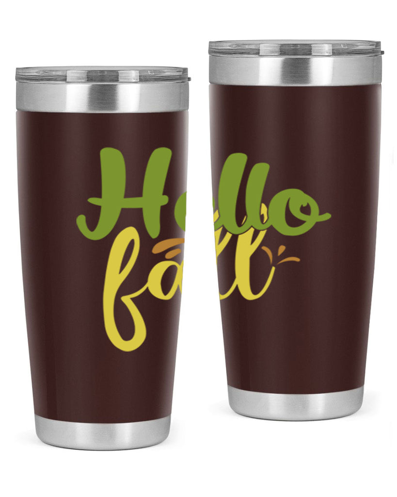 hello fall 55#- thanksgiving- Tumbler