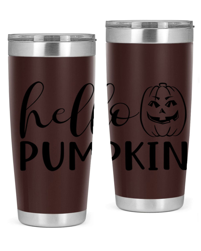 hello pumpkin 287#- fall- Tumbler