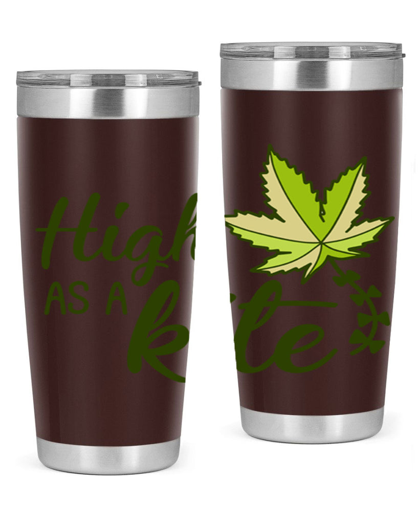 high as a kite 112#- marijuana- Tumbler