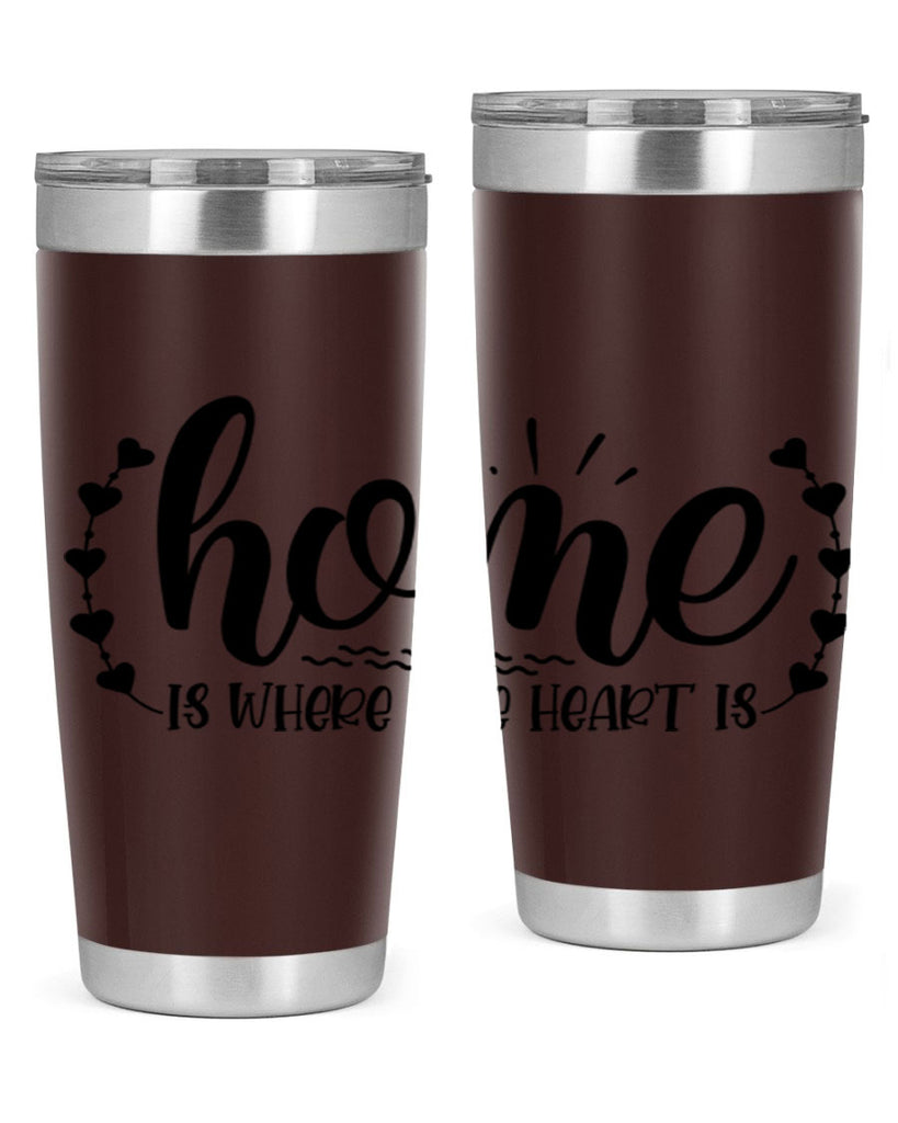 home is where the heart is 38#- home- Tumbler