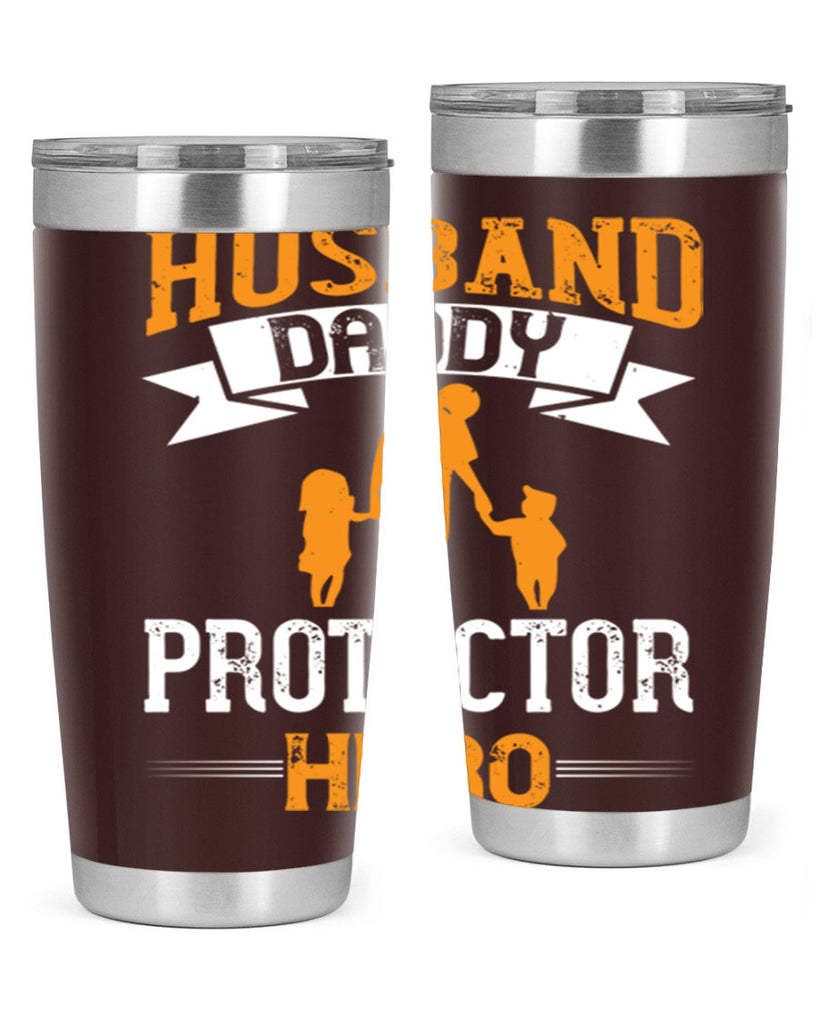 husband daddy protector hero 252#- fathers day- Tumbler