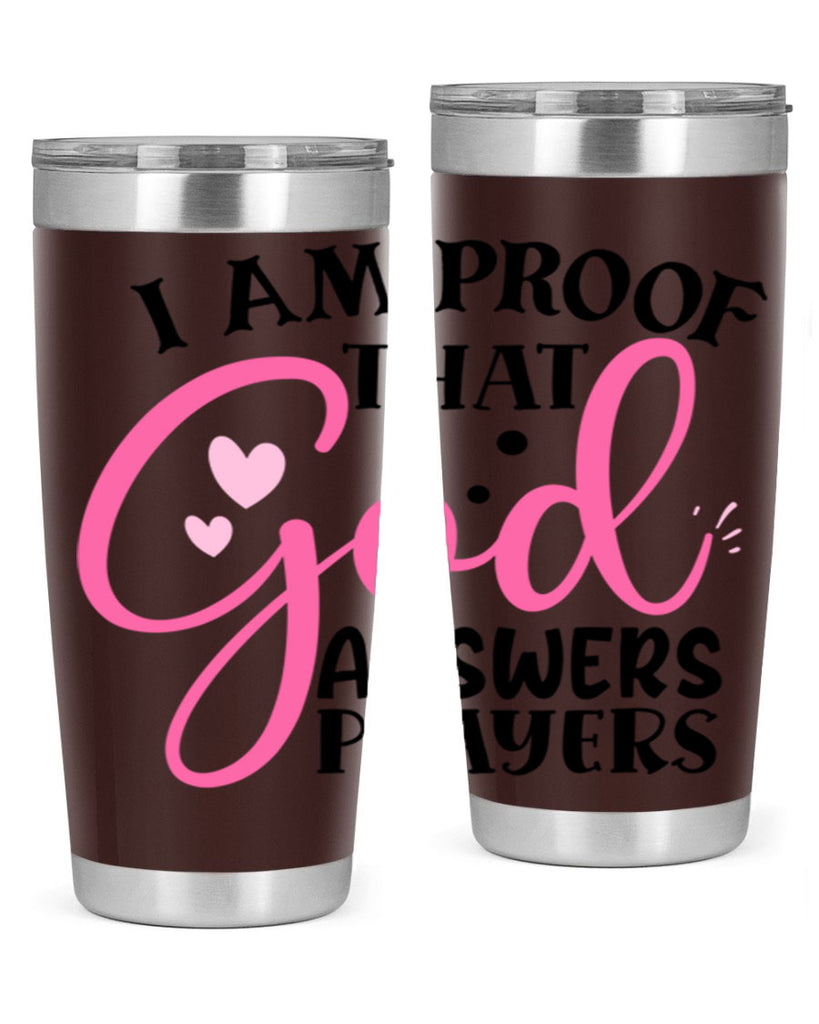 i am proof that god answers prayers Style 259#- baby- tumbler