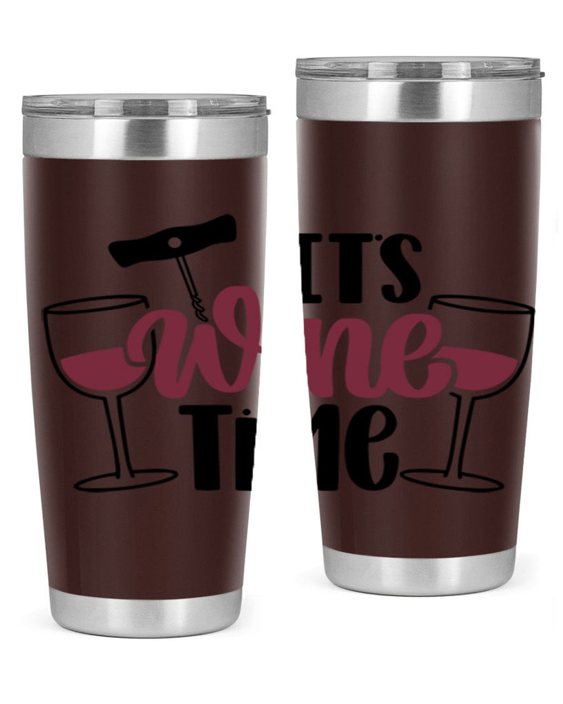 its wine time 46#- wine- Tumbler