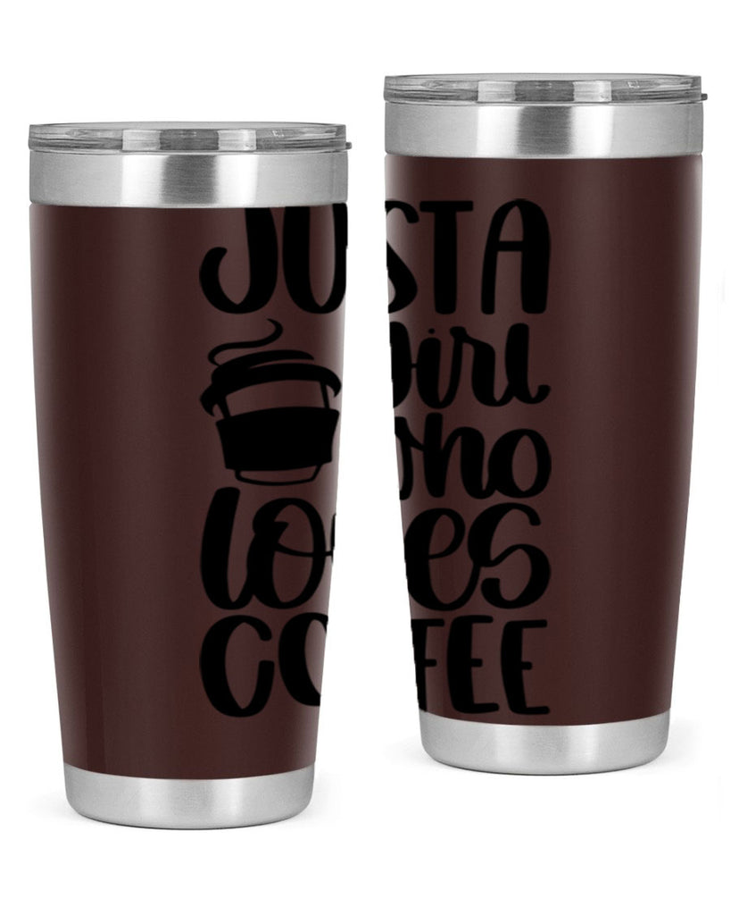 just a girl who loves coffee 86#- coffee- Tumbler