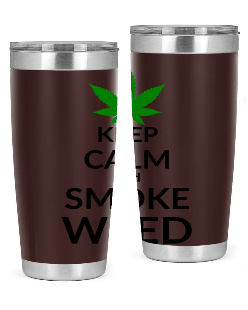 keep calm and smoke weed 173#- marijuana- Tumbler