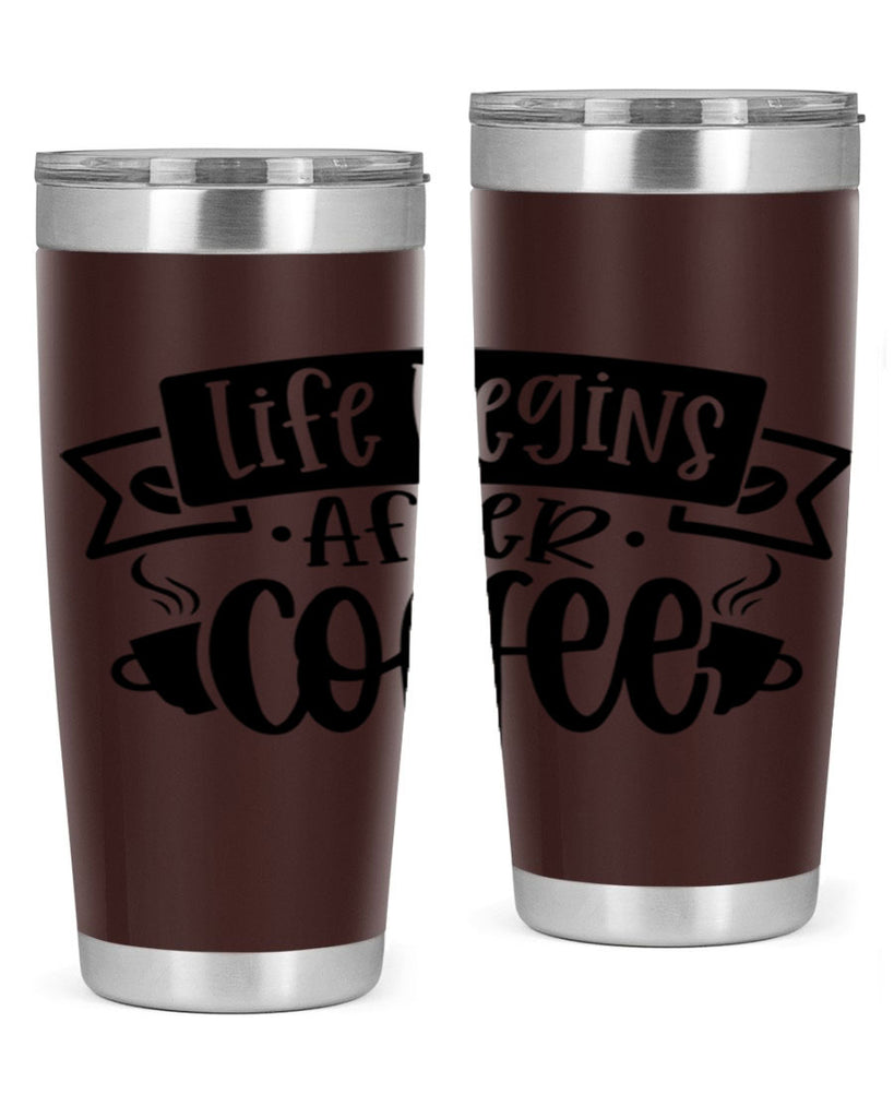 life begins after coffee 78#- coffee- Tumbler